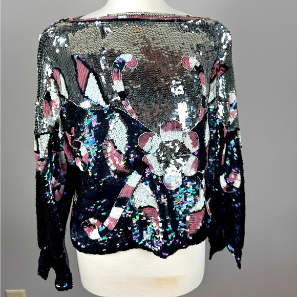 Vintage 1980s Kavita Sequin & Beaded Tunic